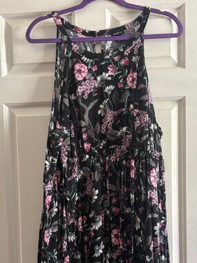 Floral Torrid Halter Dress with Pockets!